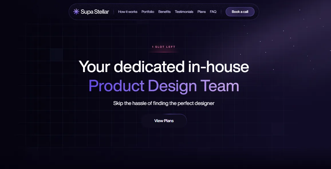 Supastellar website screenshot